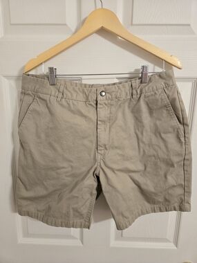 Men's Khaki Casual Cotton Shorts Volunteer Traditions Size 36